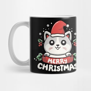 Merry Christmas Cat Mug